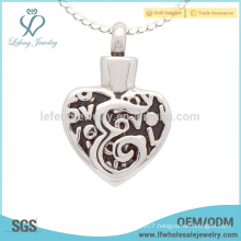 Cremation heart lockets for ashes,stainless steel keepsake memorial jewelry